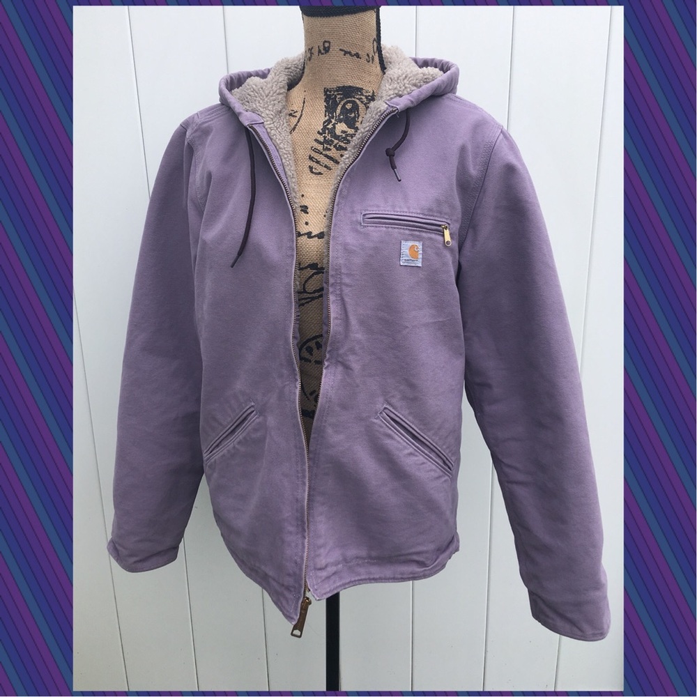 Carhartt Woman’s Large Sherpa Lined Jacket Lilac